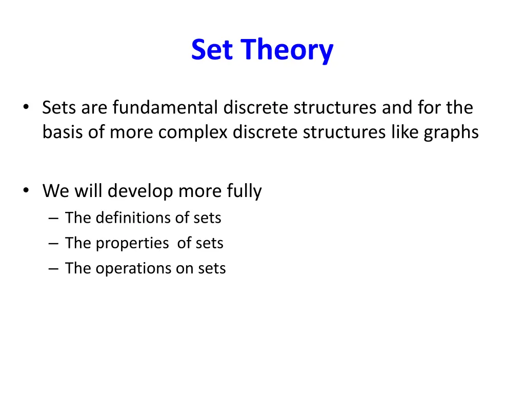set theory