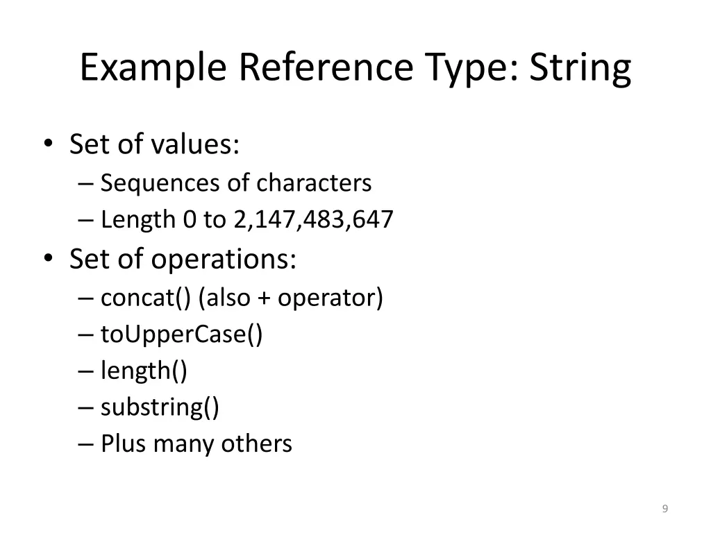 example reference type string