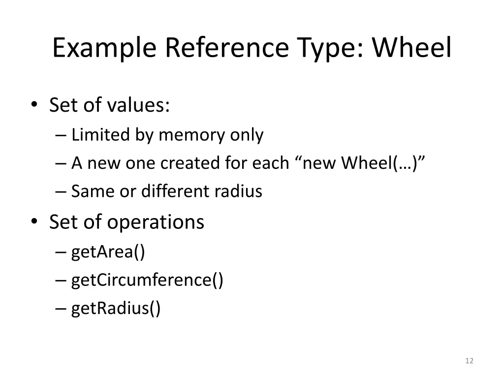 example reference type wheel