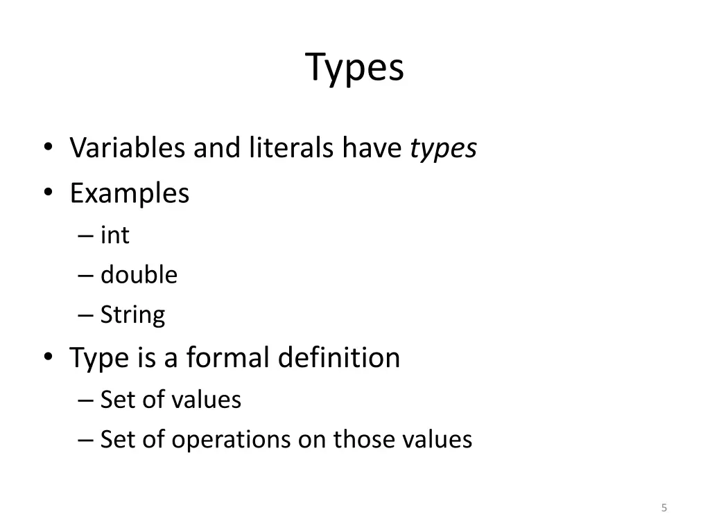 types