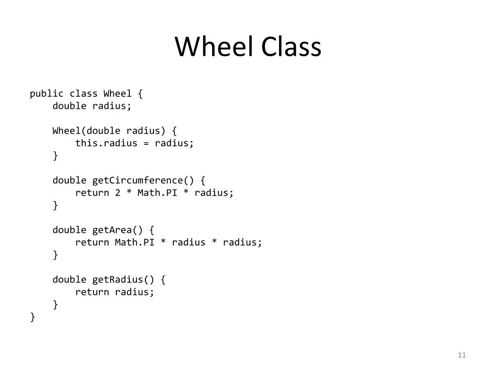 wheel class