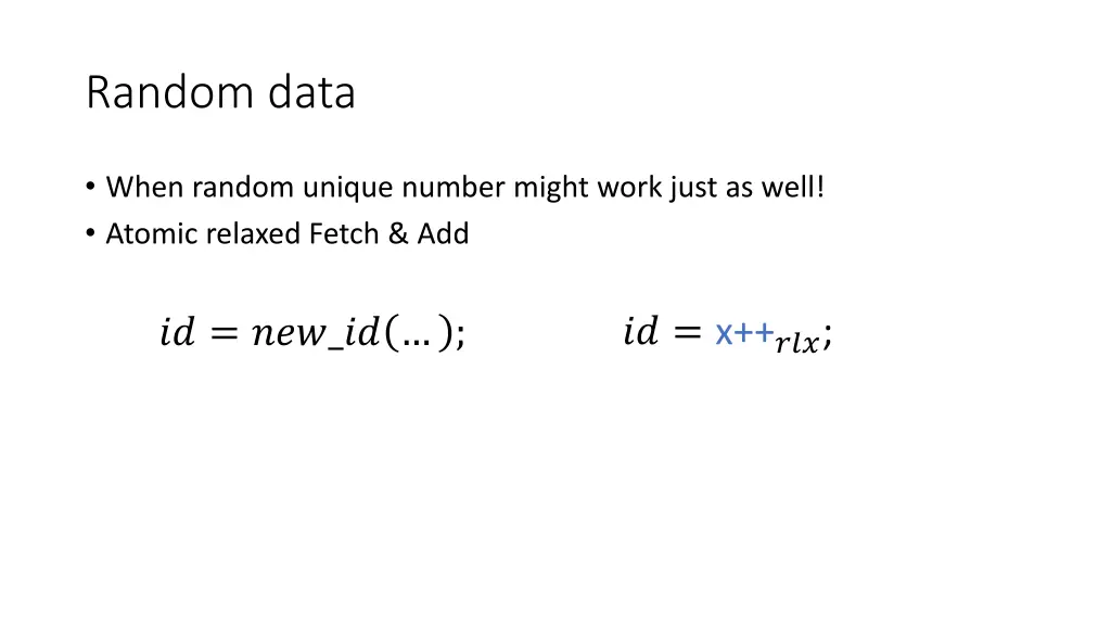 random data
