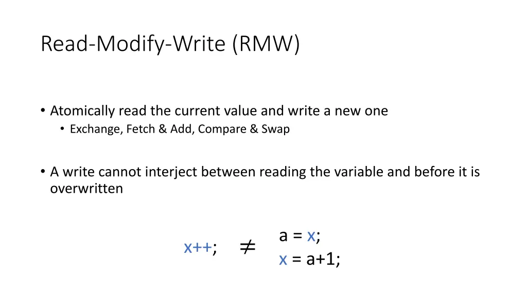 read modify write rmw