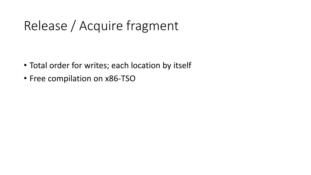 release acquire fragment