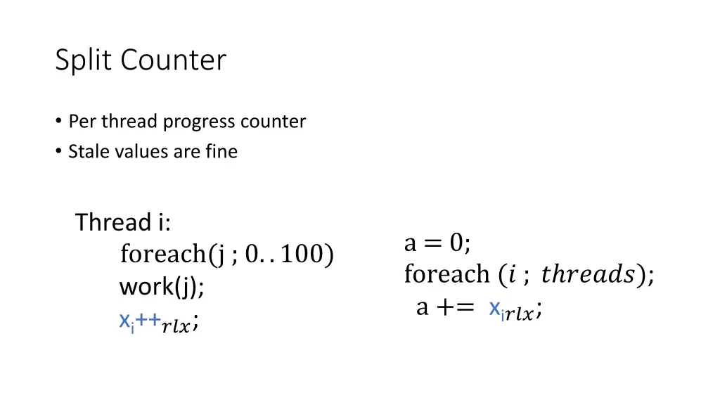 split counter