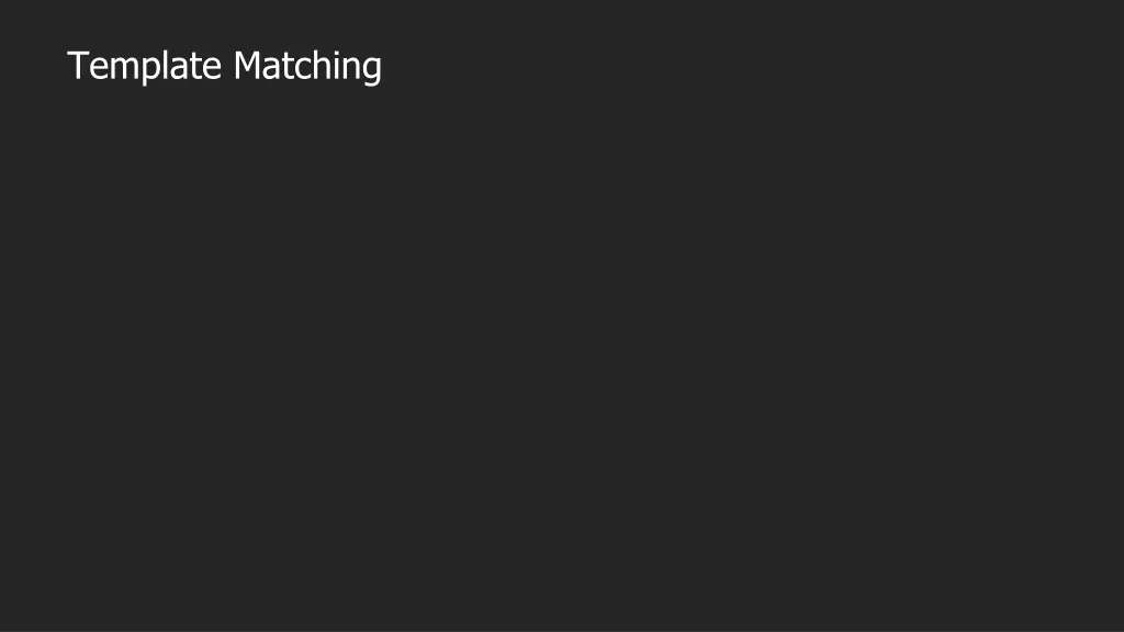 template matching