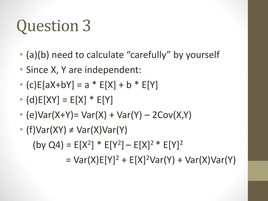 question 3