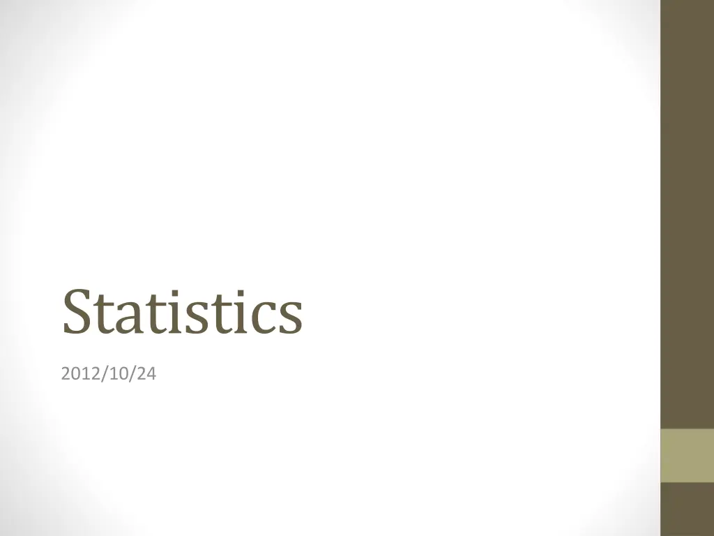statistics