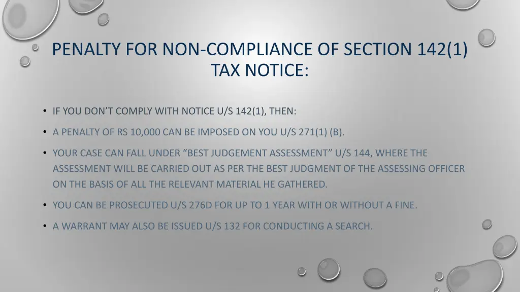 penalty for non compliance of section