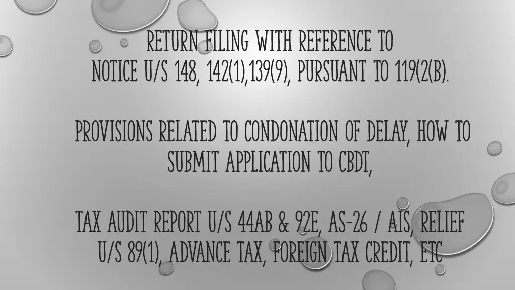 return filing with reference to notice