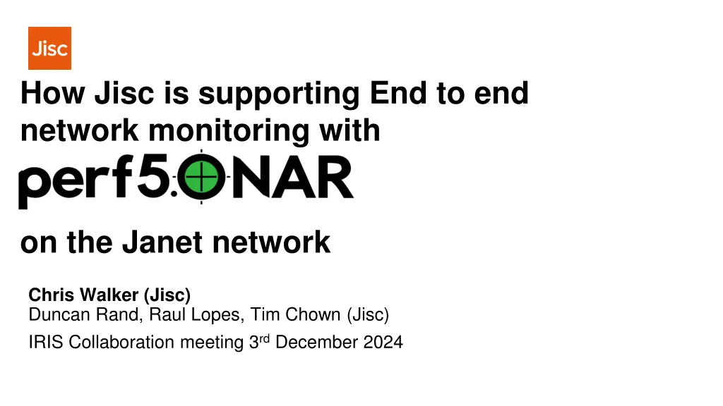 how jisc is supporting end to end network