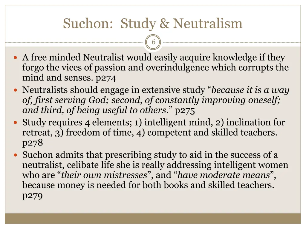 suchon study neutralism
