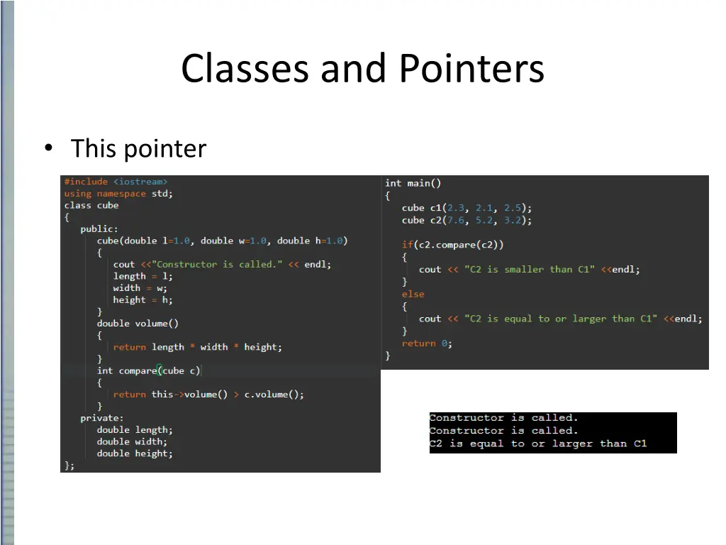 classes and pointers 10