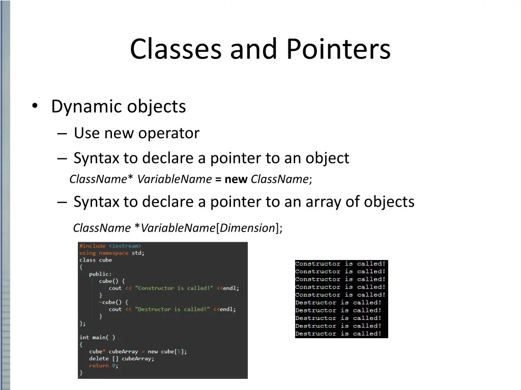 classes and pointers 3