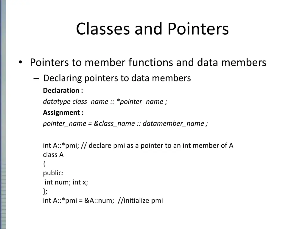 classes and pointers 4