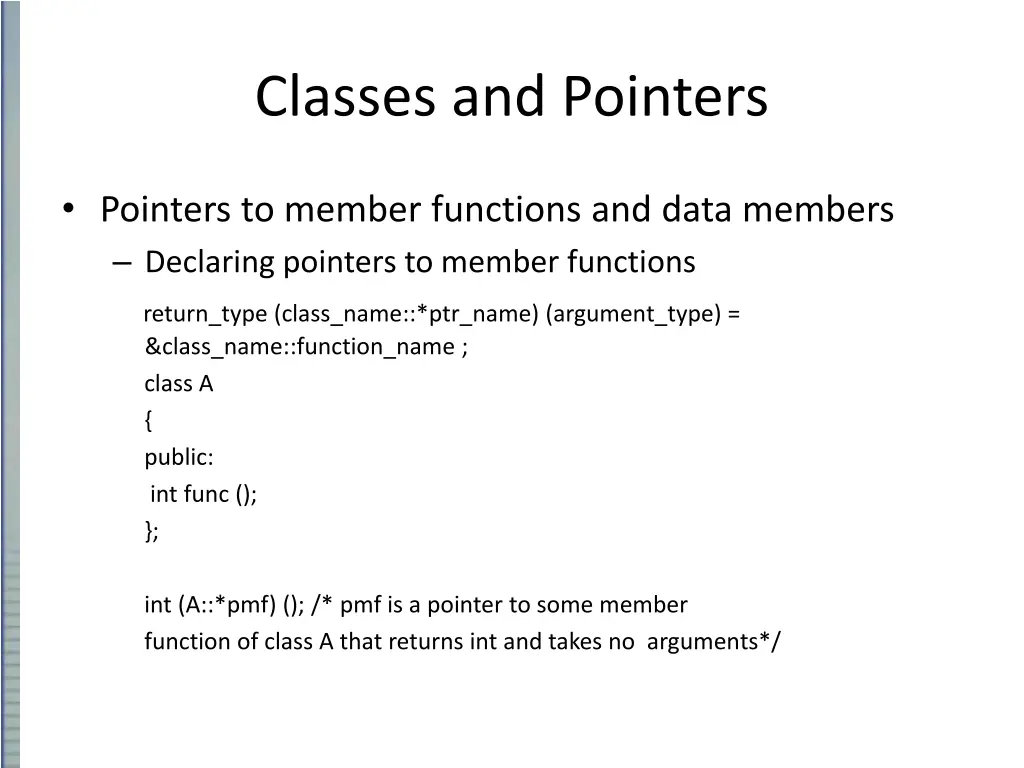 classes and pointers 6