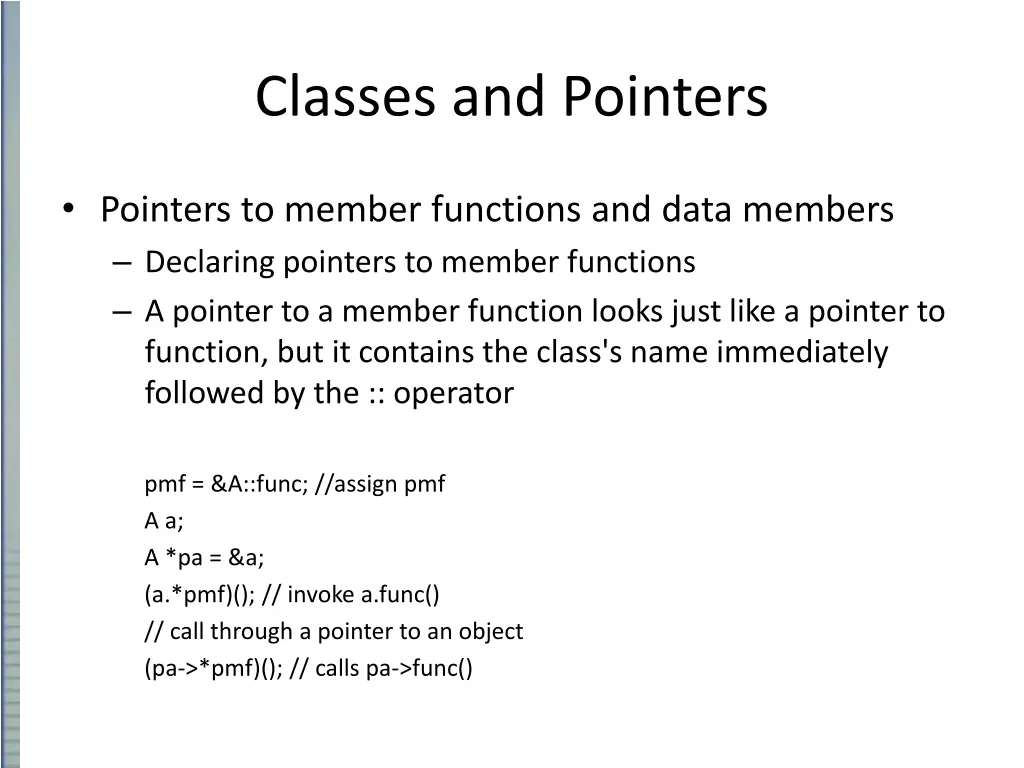 classes and pointers 7