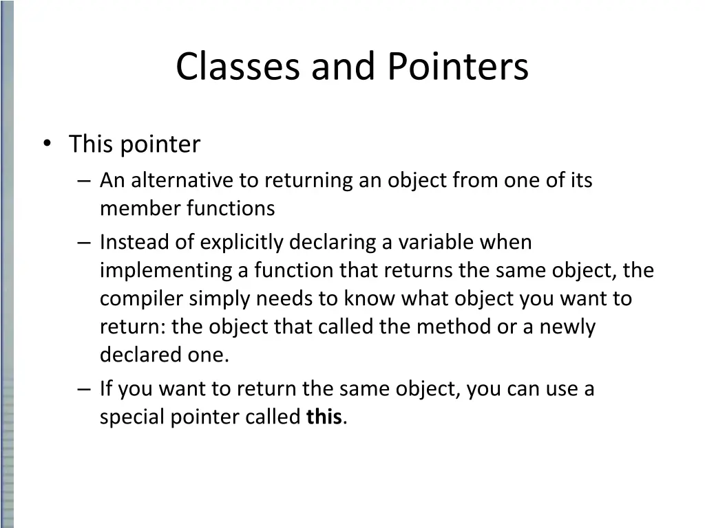 classes and pointers 8