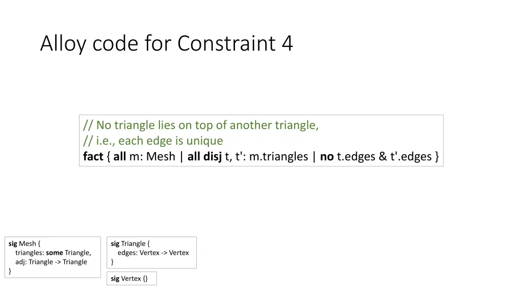 alloy code for constraint 4