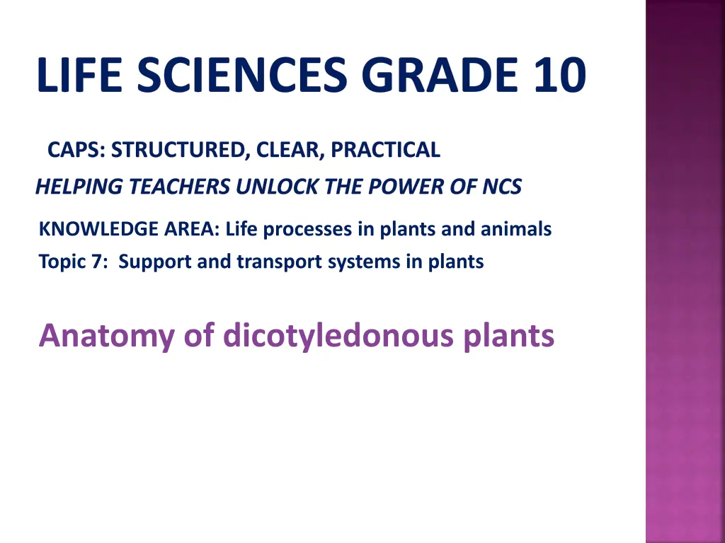 life sciences grade 10