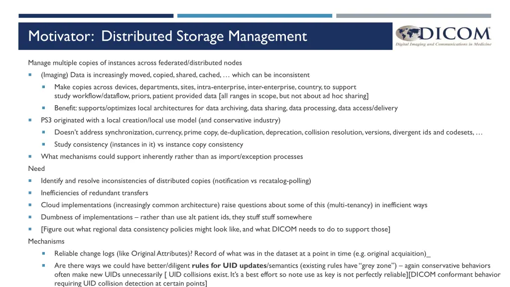motivator distributed storage management