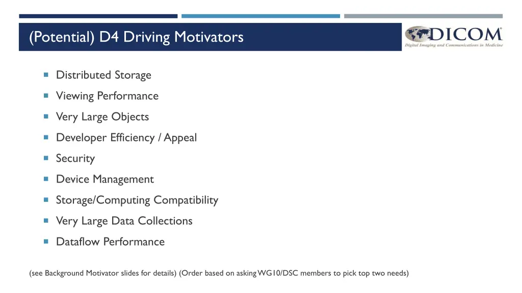 potential d4 driving motivators