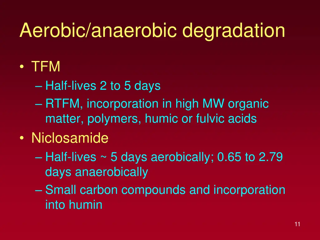 aerobic anaerobic degradation