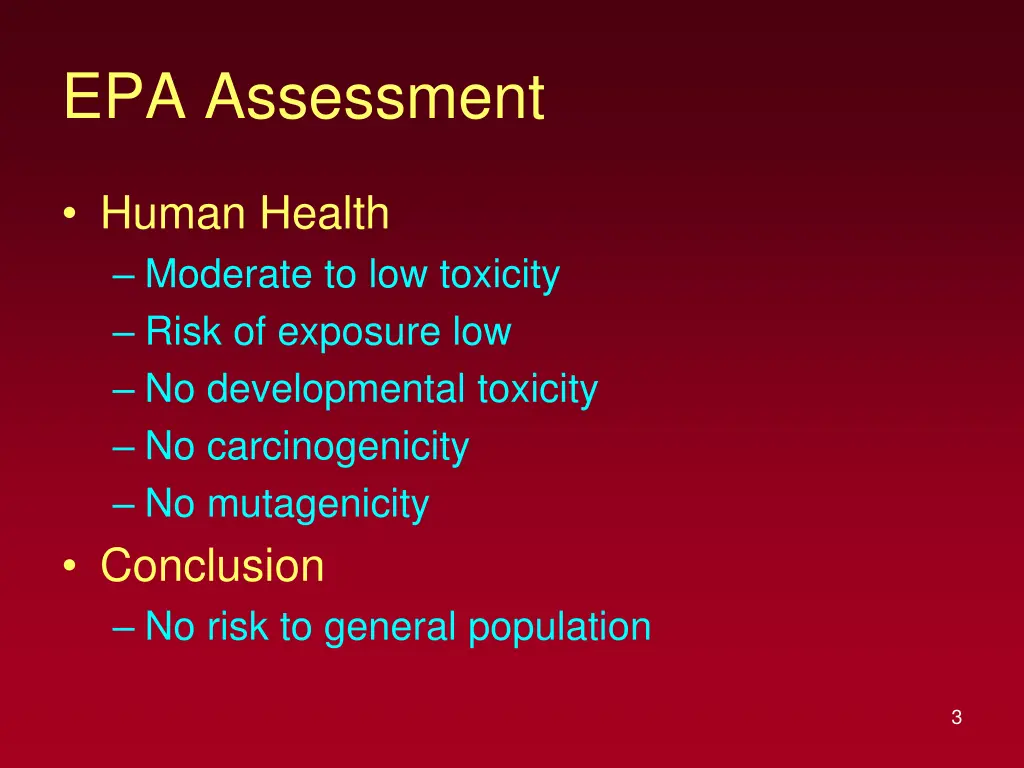 epa assessment