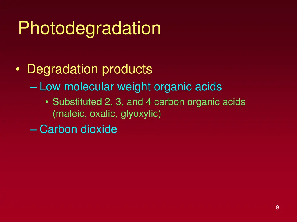 photodegradation 1