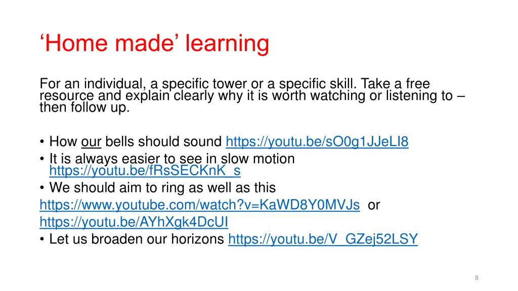 home made learning