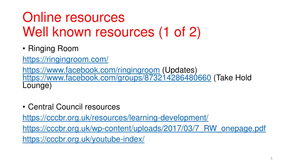 online resources well known resources 1 of 2
