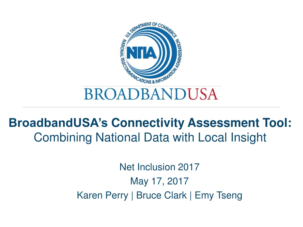 broadbandusa s connectivity assessment tool