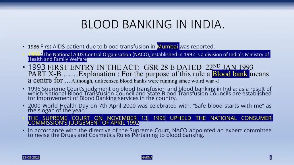 blood banking in india