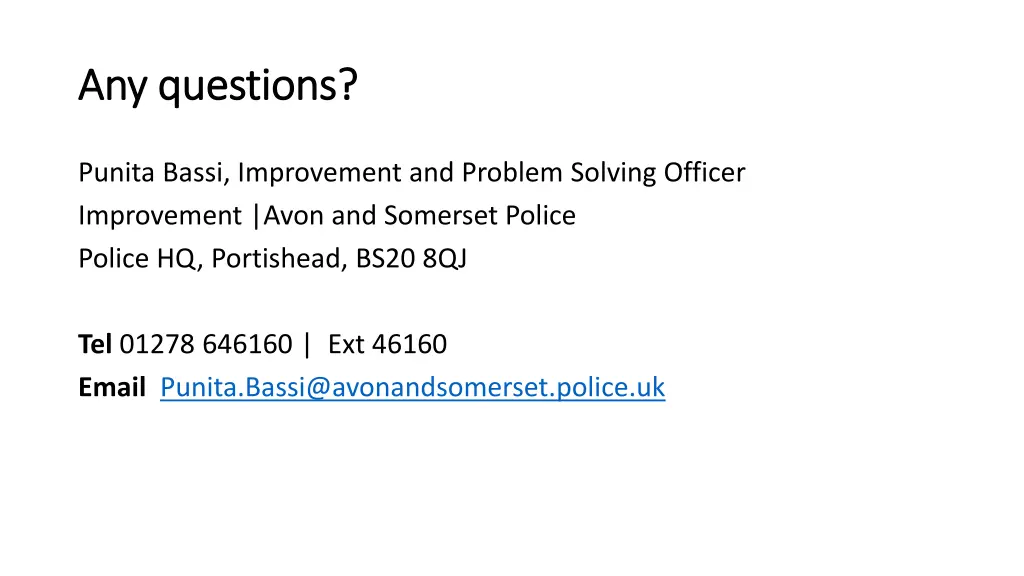 any questions any questions