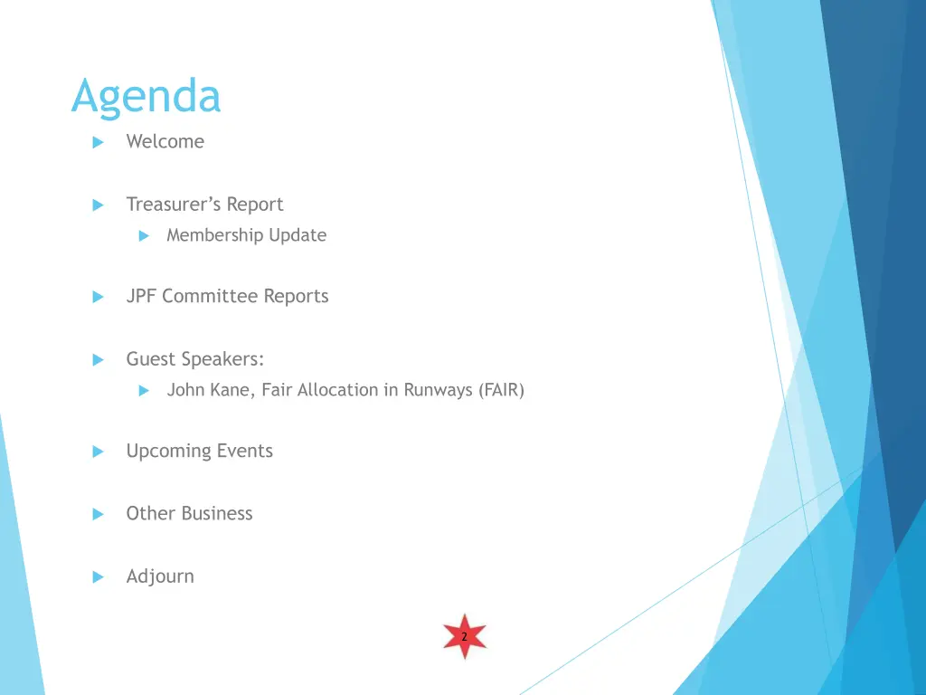 agenda welcome
