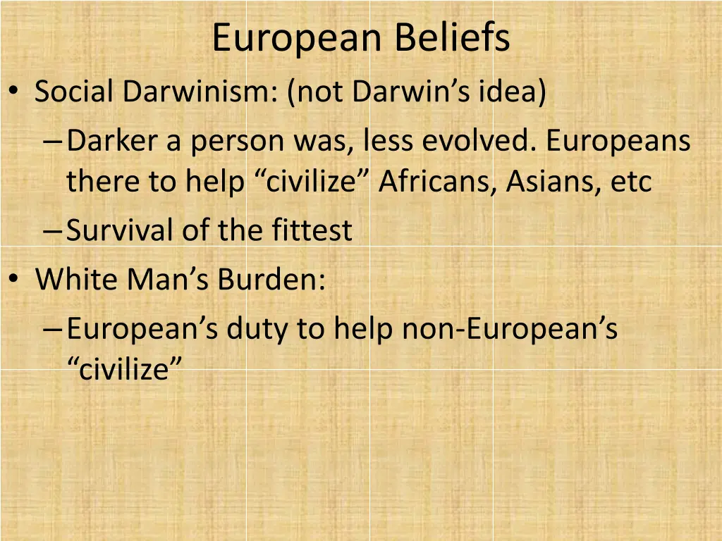 european beliefs