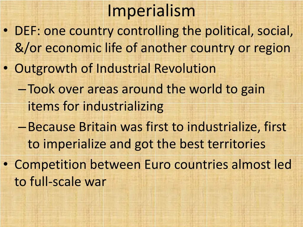 imperialism