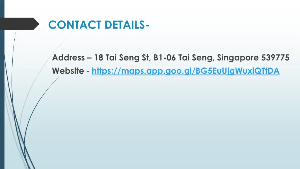 contact details
