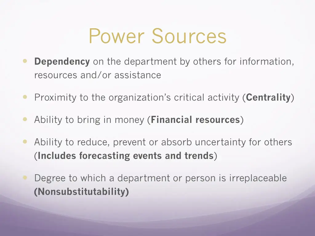 power sources