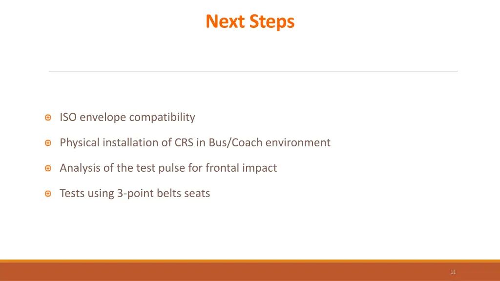 next steps