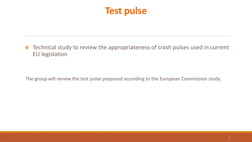 test pulse