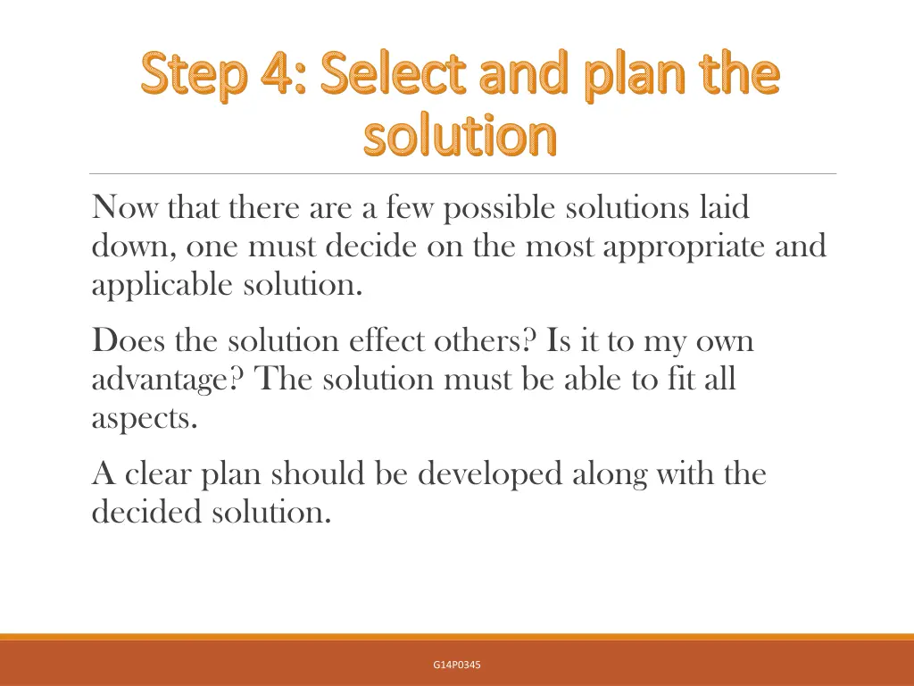 step 4 select and plan the step 4 select and plan