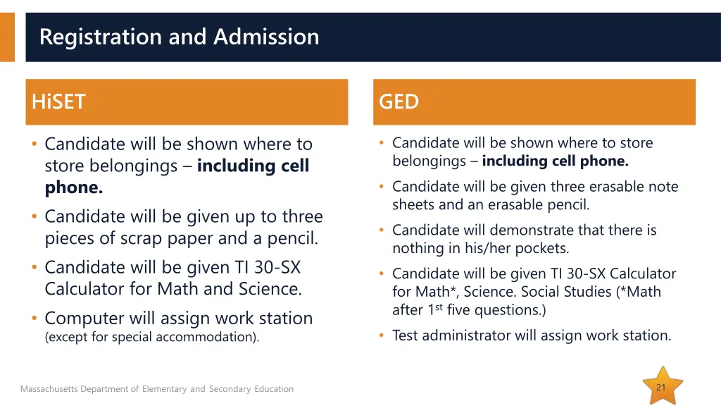 registration and admission 7