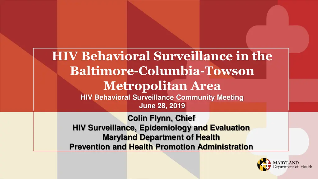 hiv behavioral surveillance in the baltimore