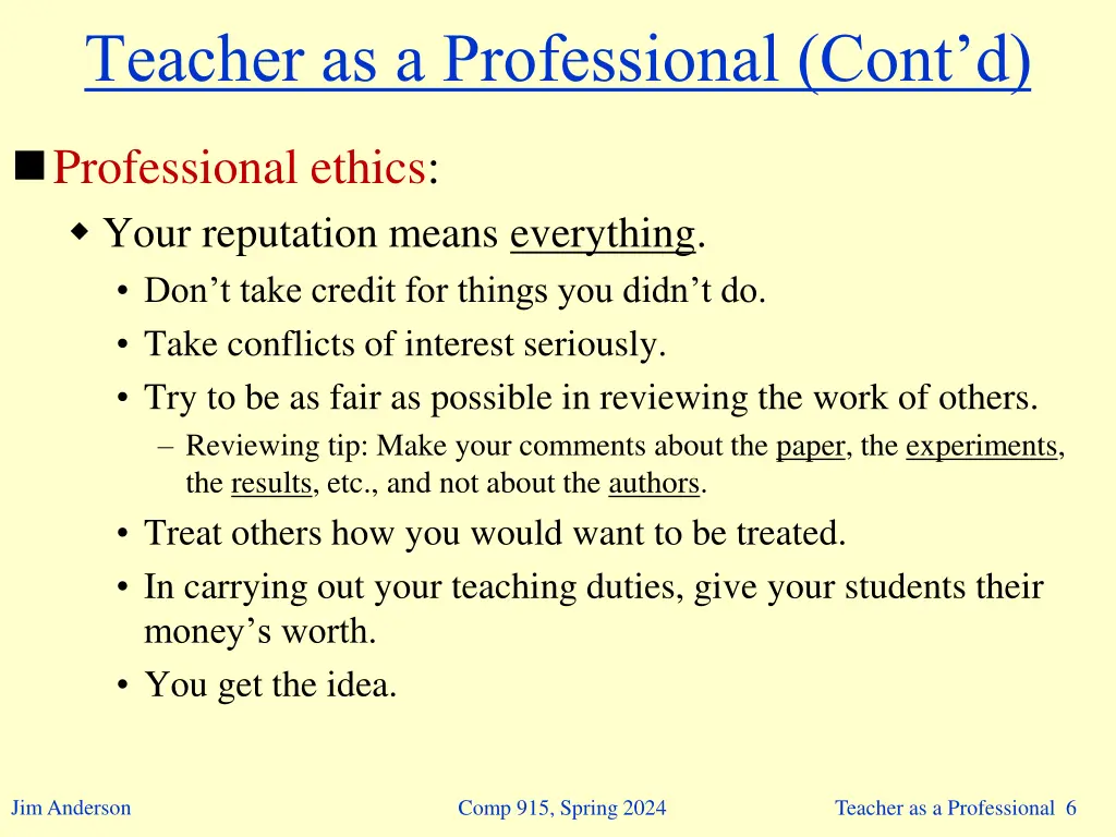 teacher as a professional cont d 1