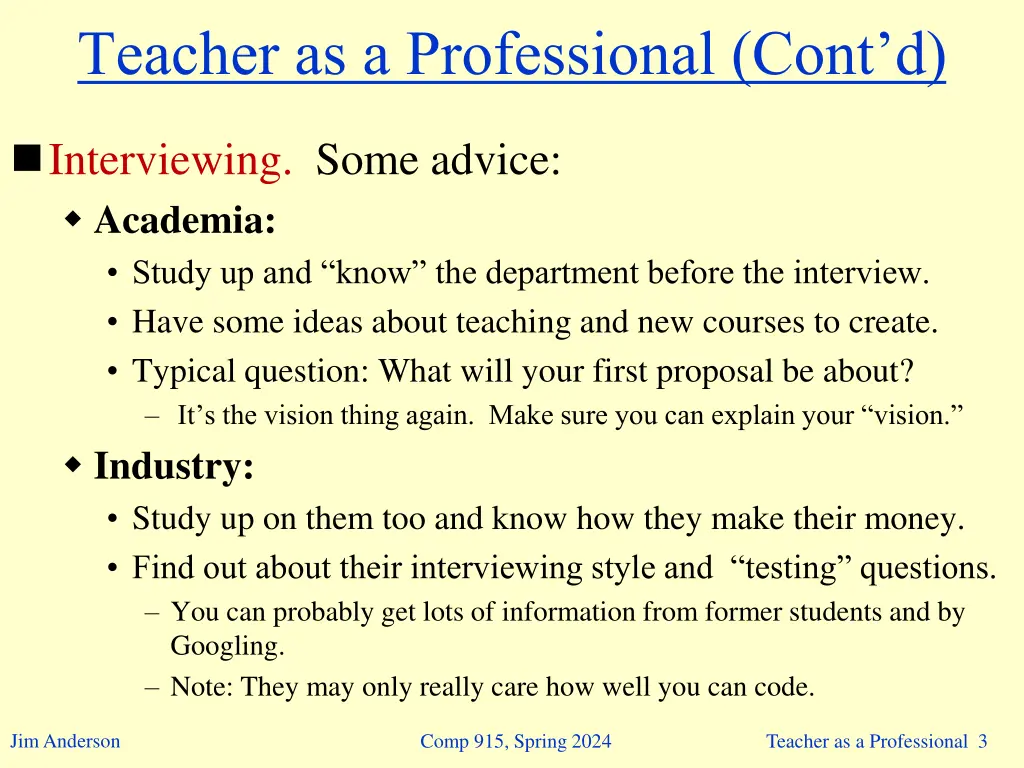 teacher as a professional cont d