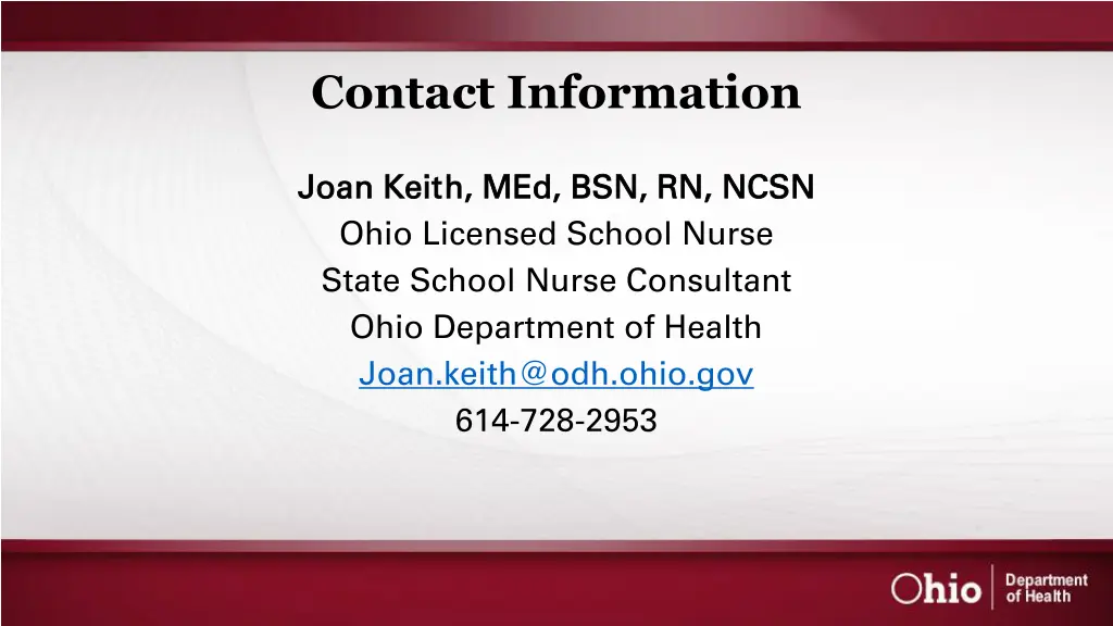 contact information
