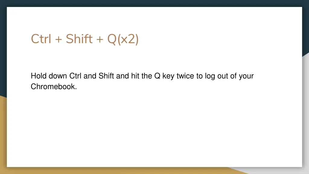 ctrl shift q x2
