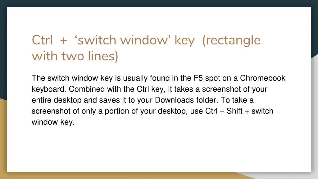 ctrl switch window key rectangle with two lines