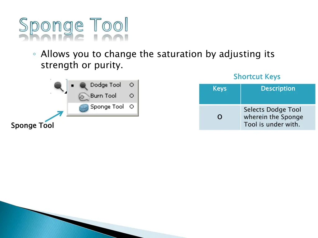 allows you to change the saturation by adjusting